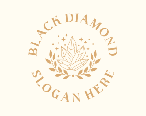 Luxury Crystal Wreath logo design