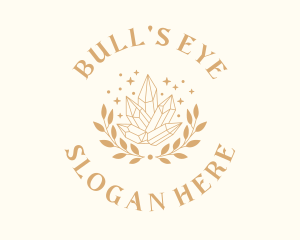 Luxury Crystal Wreath logo design