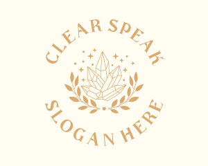 Luxury Crystal Wreath logo design