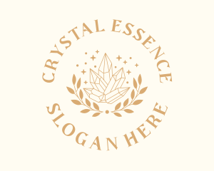 Luxury Crystal Wreath logo design