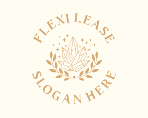 Luxury Crystal Wreath logo design