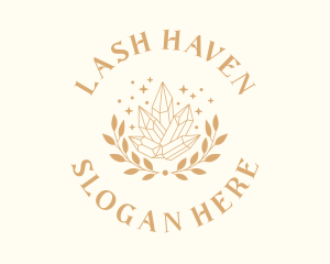 Luxury Crystal Wreath logo design