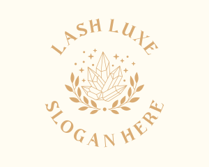 Luxury Crystal Wreath logo design