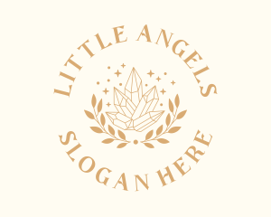 Luxury Crystal Wreath logo design