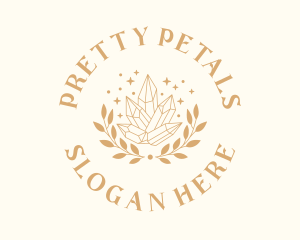 Luxury Crystal Wreath logo design