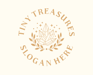 Luxury Crystal Wreath logo design