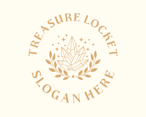 Luxury Crystal Wreath logo design