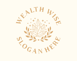 Artist - Luxury Crystal Wreath logo design