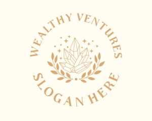 Rich - Luxury Crystal Wreath logo design