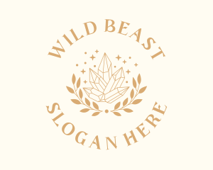 Luxury Crystal Wreath logo design