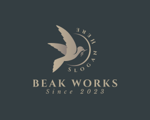 Beak - Flying Bird Aviary logo design