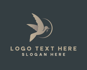 Wings - Flying Bird Aviary logo design