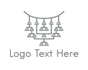 Maya - Native Necklace Jewelry logo design
