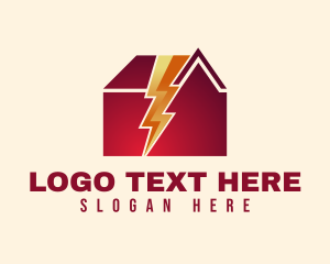 Lightning - Thunder Energy House logo design