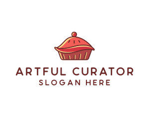 Cherry Pie Dessert logo design