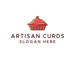 Cherry Pie Dessert logo design