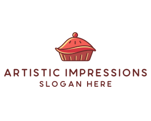 Cherry Pie Dessert logo design