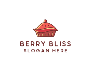 Cherry Pie Dessert logo design