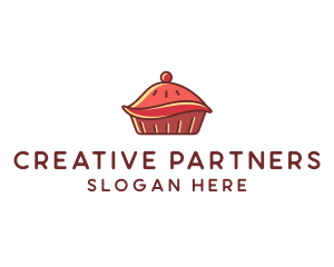 Cherry Pie Dessert logo design