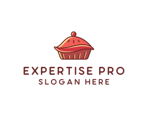 Cherry Pie Dessert logo design