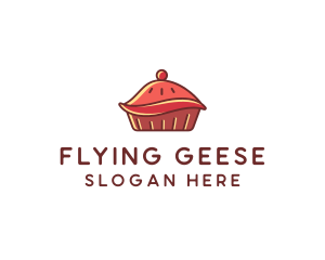 Cherry Pie Dessert logo design