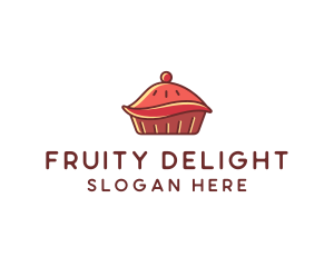 Cherry Pie Dessert logo design