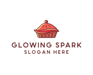 Cherry Pie Dessert logo design