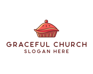 Baker - Cherry Pie Dessert logo design