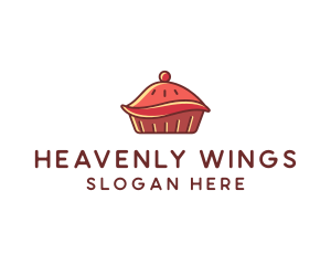 Cherry Pie Dessert logo design