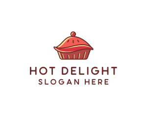 Cherry Pie Dessert logo design