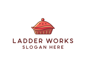 Cherry Pie Dessert logo design