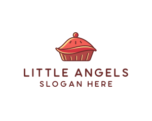 Cherry Pie Dessert logo design