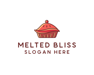 Cherry Pie Dessert logo design