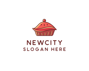 Cherry Pie Dessert logo design