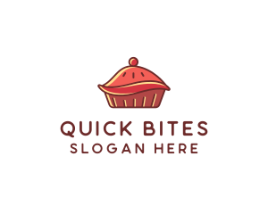 Cherry Pie Dessert logo design