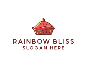 Cherry Pie Dessert logo design