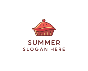 Cherry Pie Dessert logo design