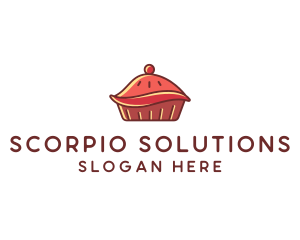 Cherry Pie Dessert logo design