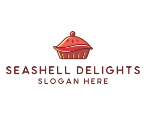 Cherry Pie Dessert logo design