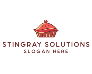 Cherry Pie Dessert logo design