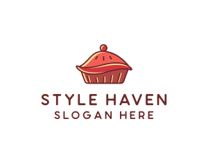 Cherry Pie Dessert logo design