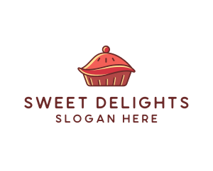 Cherry Pie Dessert logo design