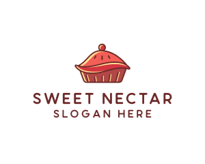 Cherry Pie Dessert logo design