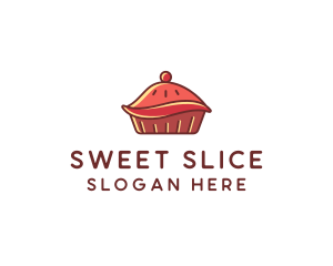 Pie - Cherry Pie Dessert logo design