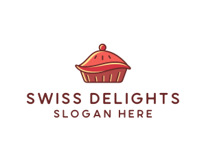 Cherry Pie Dessert logo design