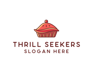 Cherry Pie Dessert logo design