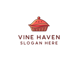 Cherry Pie Dessert logo design