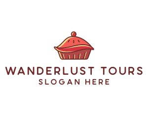 Cherry Pie Dessert logo design