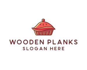 Cherry Pie Dessert logo design