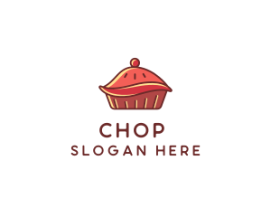 Cherry Pie Dessert logo design